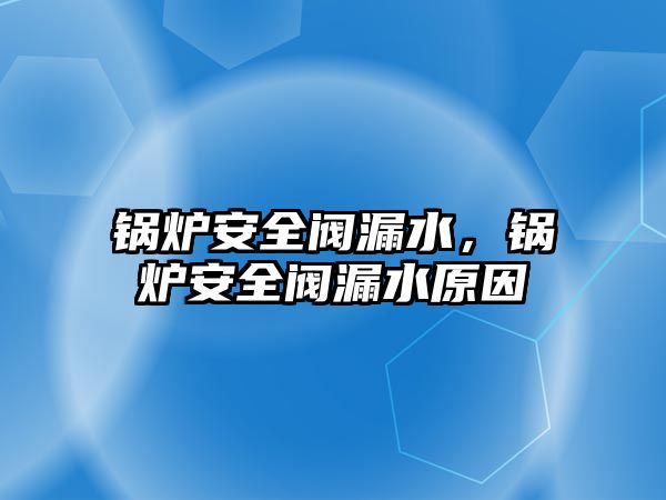 鍋爐安全閥漏水，鍋爐安全閥漏水原因