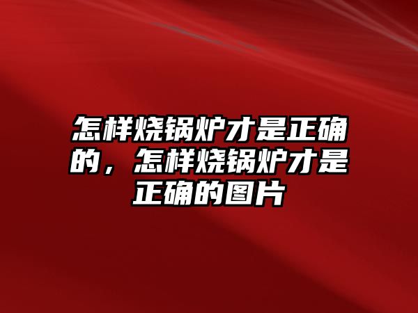 怎樣燒鍋爐才是正確的，怎樣燒鍋爐才是正確的圖片