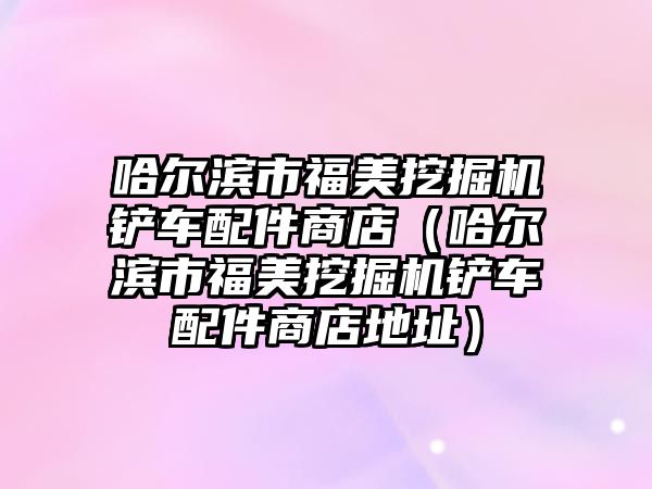 哈爾濱市福美挖掘機(jī)鏟車配件商店（哈爾濱市福美挖掘機(jī)鏟車配件商店地址）