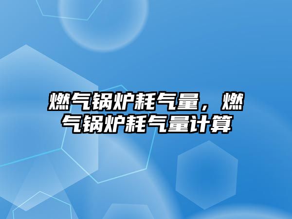 燃?xì)忮仩t耗氣量，燃?xì)忮仩t耗氣量計(jì)算