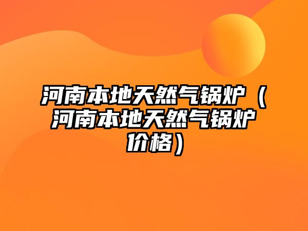 河南本地天然氣鍋爐（河南本地天然氣鍋爐價格）