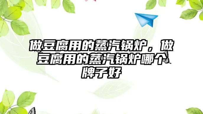 做豆腐用的蒸汽鍋爐，做豆腐用的蒸汽鍋爐哪個牌子好