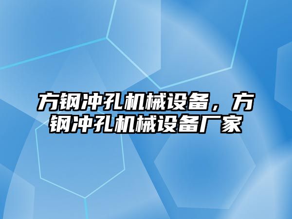 方鋼沖孔機械設(shè)備，方鋼沖孔機械設(shè)備廠家