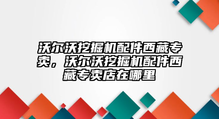 沃爾沃挖掘機(jī)配件西藏專賣，沃爾沃挖掘機(jī)配件西藏專賣店在哪里