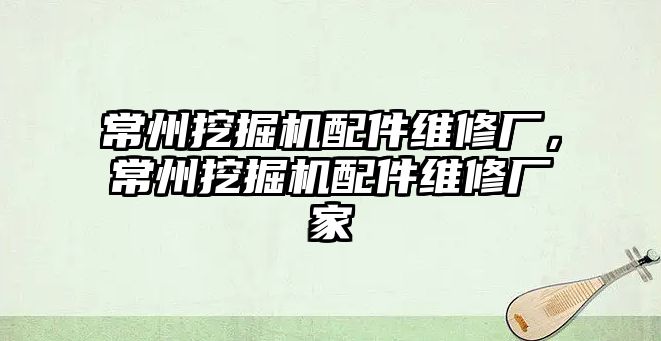 常州挖掘機(jī)配件維修廠，常州挖掘機(jī)配件維修廠家