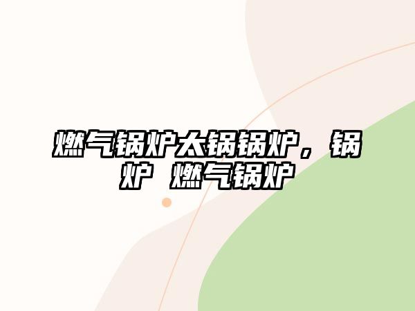 燃?xì)忮仩t太鍋鍋爐，鍋爐 燃?xì)忮仩t