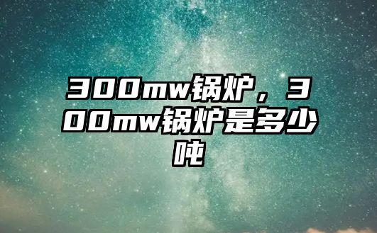 300mw鍋爐，300mw鍋爐是多少噸