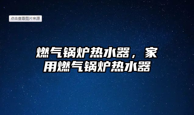 燃?xì)忮仩t熱水器，家用燃?xì)忮仩t熱水器