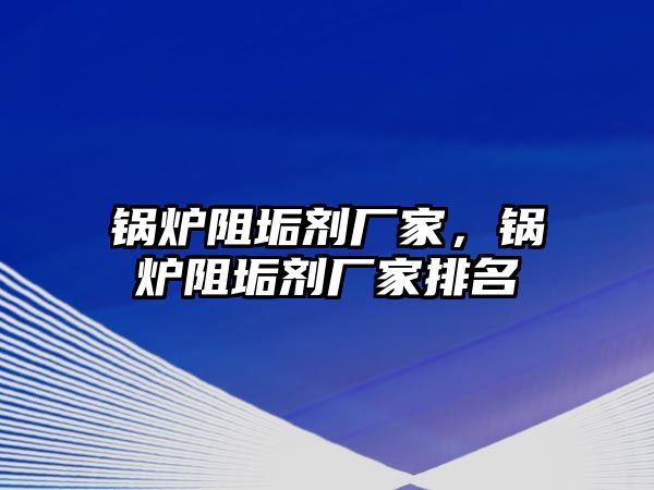 鍋爐阻垢劑廠家，鍋爐阻垢劑廠家排名