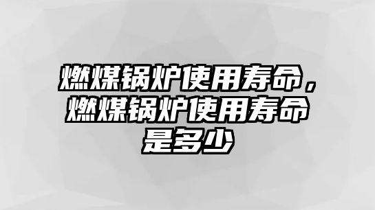 燃煤鍋爐使用壽命，燃煤鍋爐使用壽命是多少