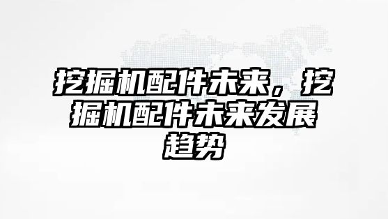 挖掘機配件未來，挖掘機配件未來發(fā)展趨勢