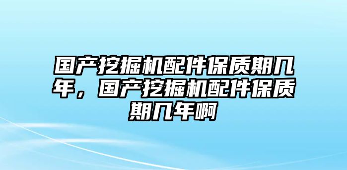 國(guó)產(chǎn)挖掘機(jī)配件保質(zhì)期幾年，國(guó)產(chǎn)挖掘機(jī)配件保質(zhì)期幾年啊