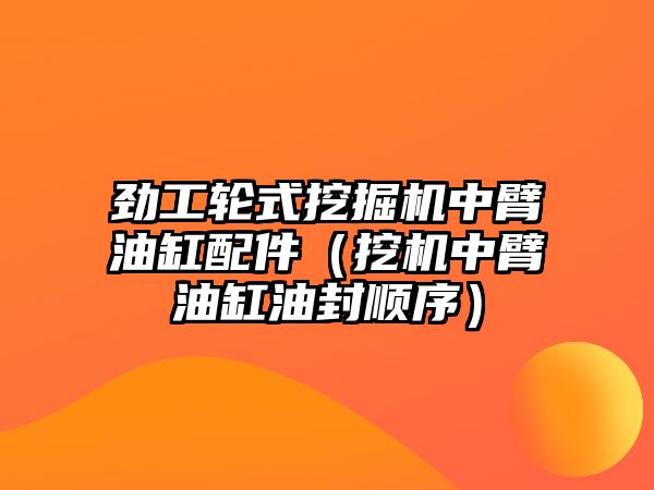 勁工輪式挖掘機中臂油缸配件（挖機中臂油缸油封順序）