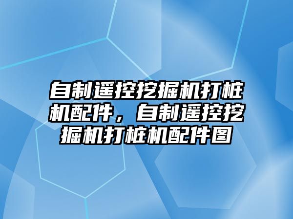 自制遙控挖掘機打樁機配件，自制遙控挖掘機打樁機配件圖