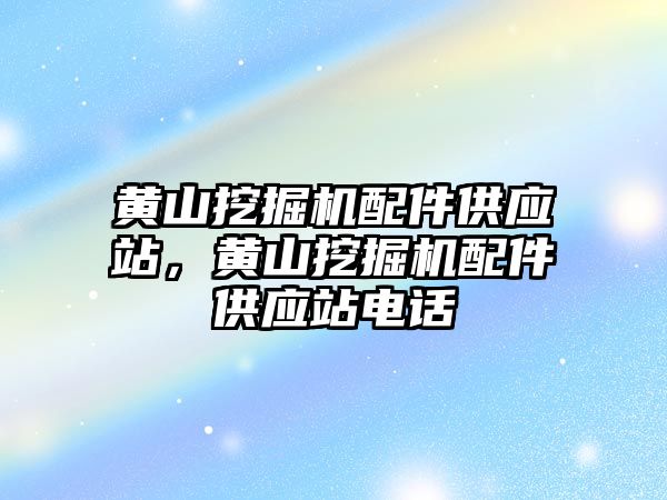 黃山挖掘機配件供應站，黃山挖掘機配件供應站電話