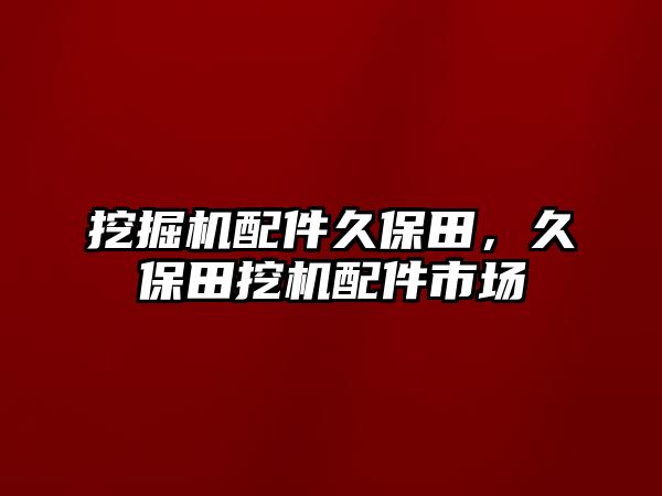 挖掘機配件久保田，久保田挖機配件市場