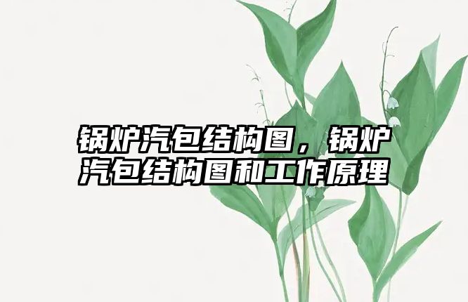 鍋爐汽包結(jié)構(gòu)圖，鍋爐汽包結(jié)構(gòu)圖和工作原理