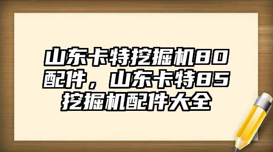 山東卡特挖掘機(jī)80配件，山東卡特85挖掘機(jī)配件大全