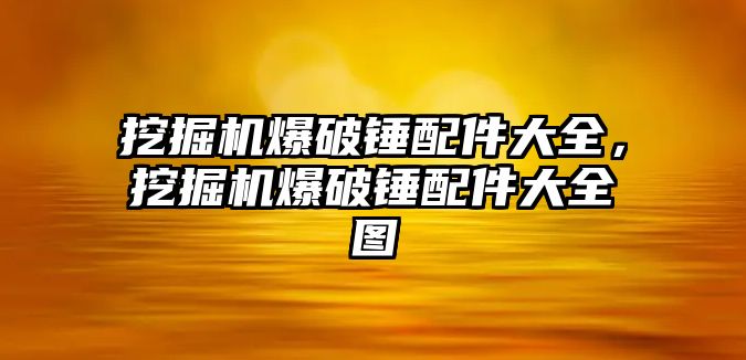 挖掘機(jī)爆破錘配件大全，挖掘機(jī)爆破錘配件大全圖