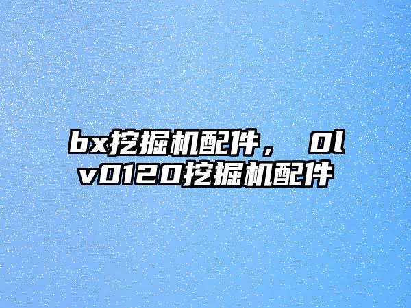 bx挖掘機配件，ⅴ0lv0120挖掘機配件