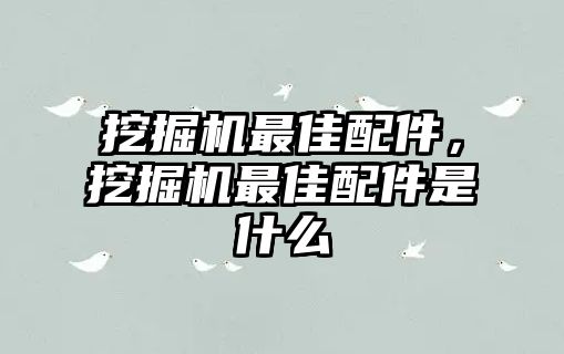 挖掘機(jī)最佳配件，挖掘機(jī)最佳配件是什么