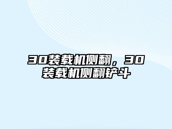 30裝載機側(cè)翻，30裝載機側(cè)翻鏟斗