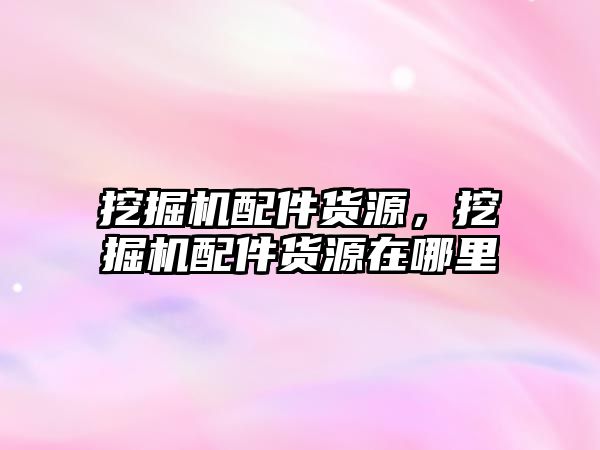 挖掘機配件貨源，挖掘機配件貨源在哪里