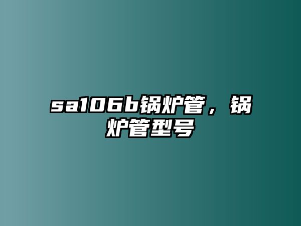 sa106b鍋爐管，鍋爐管型號(hào)