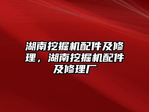 湖南挖掘機(jī)配件及修理，湖南挖掘機(jī)配件及修理廠