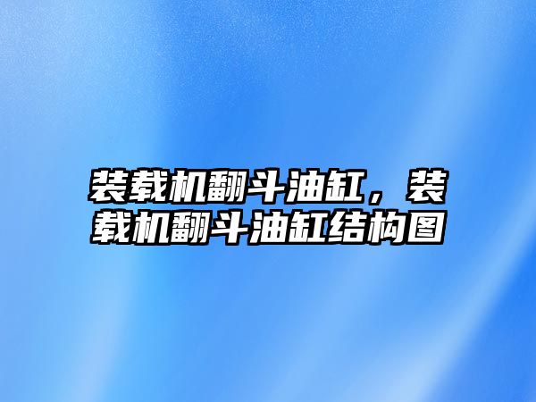 裝載機翻斗油缸，裝載機翻斗油缸結(jié)構(gòu)圖