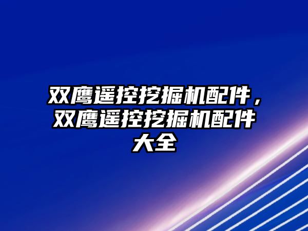 雙鷹遙控挖掘機(jī)配件，雙鷹遙控挖掘機(jī)配件大全