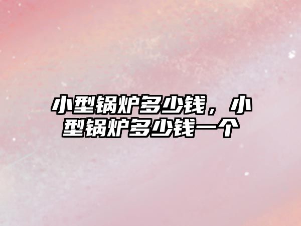 小型鍋爐多少錢，小型鍋爐多少錢一個(gè)