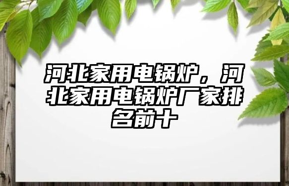 河北家用電鍋爐，河北家用電鍋爐廠家排名前十