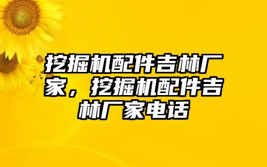 挖掘機(jī)配件吉林廠家，挖掘機(jī)配件吉林廠家電話