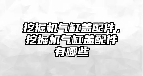 挖掘機氣缸蓋配件，挖掘機氣缸蓋配件有哪些