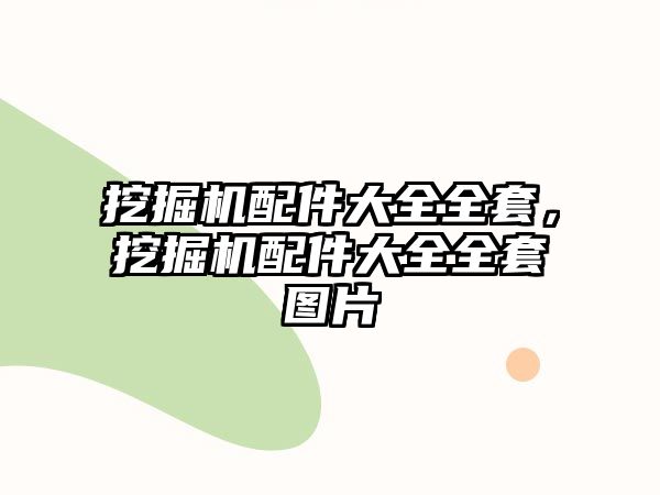 挖掘機配件大全全套，挖掘機配件大全全套圖片