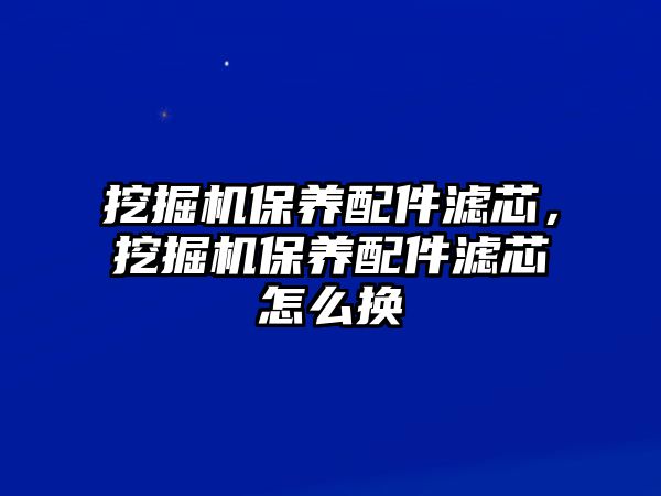 挖掘機保養(yǎng)配件濾芯，挖掘機保養(yǎng)配件濾芯怎么換