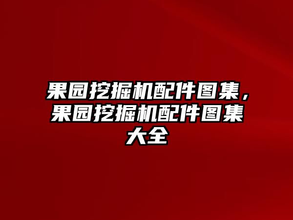 果園挖掘機(jī)配件圖集，果園挖掘機(jī)配件圖集大全