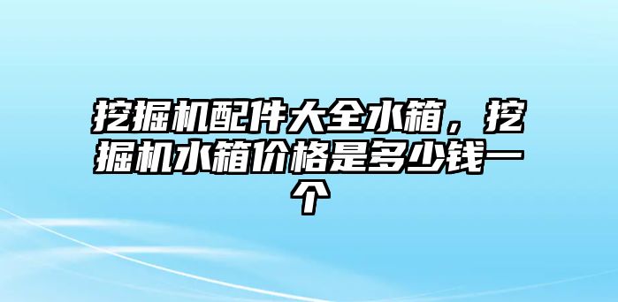 挖掘機(jī)配件大全水箱，挖掘機(jī)水箱價(jià)格是多少錢一個(gè)