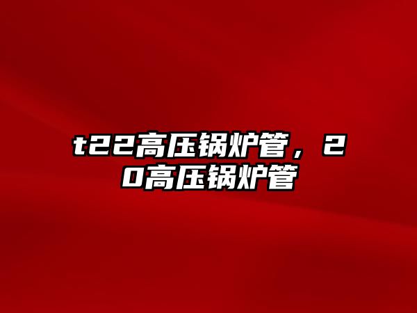 t22高壓鍋爐管，20高壓鍋爐管