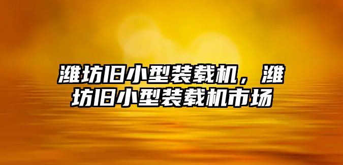 濰坊舊小型裝載機(jī)，濰坊舊小型裝載機(jī)市場(chǎng)