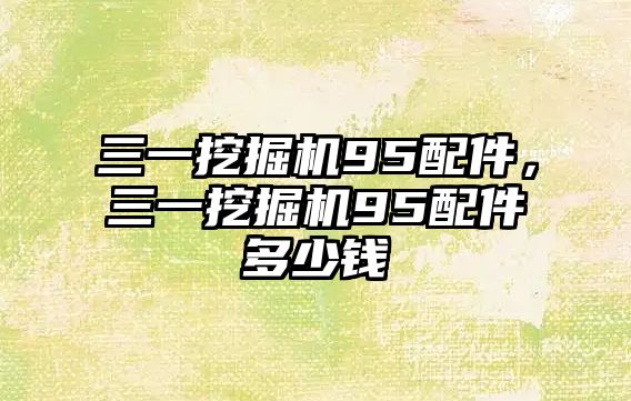 三一挖掘機95配件，三一挖掘機95配件多少錢