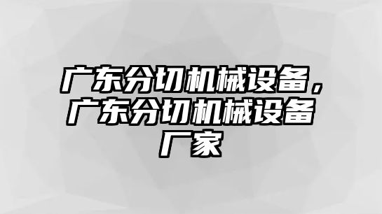 廣東分切機(jī)械設(shè)備，廣東分切機(jī)械設(shè)備廠家