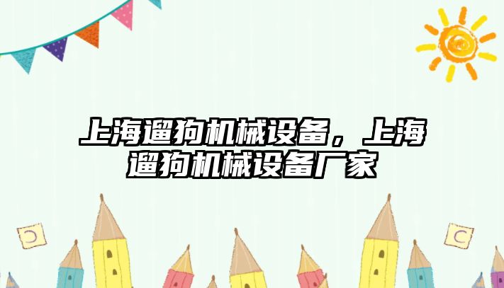 上海遛狗機(jī)械設(shè)備，上海遛狗機(jī)械設(shè)備廠家