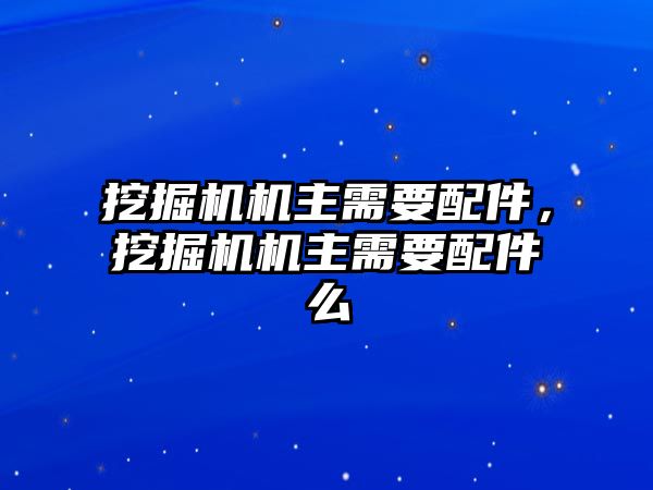 挖掘機機主需要配件，挖掘機機主需要配件么