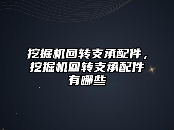 挖掘機回轉(zhuǎn)支承配件，挖掘機回轉(zhuǎn)支承配件有哪些