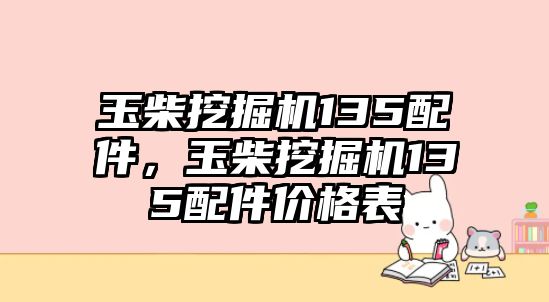 玉柴挖掘機(jī)135配件，玉柴挖掘機(jī)135配件價格表