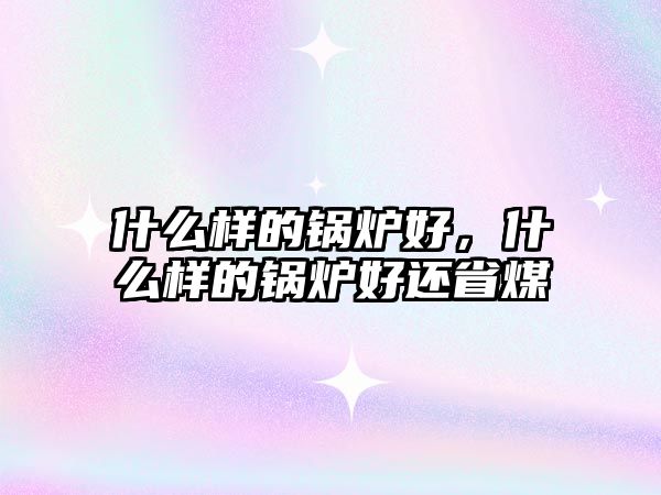 什么樣的鍋爐好，什么樣的鍋爐好還省煤