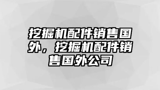 挖掘機(jī)配件銷售國(guó)外，挖掘機(jī)配件銷售國(guó)外公司