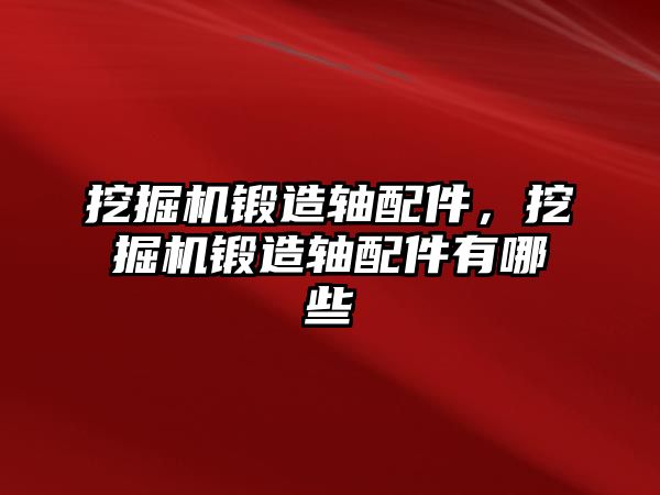 挖掘機鍛造軸配件，挖掘機鍛造軸配件有哪些